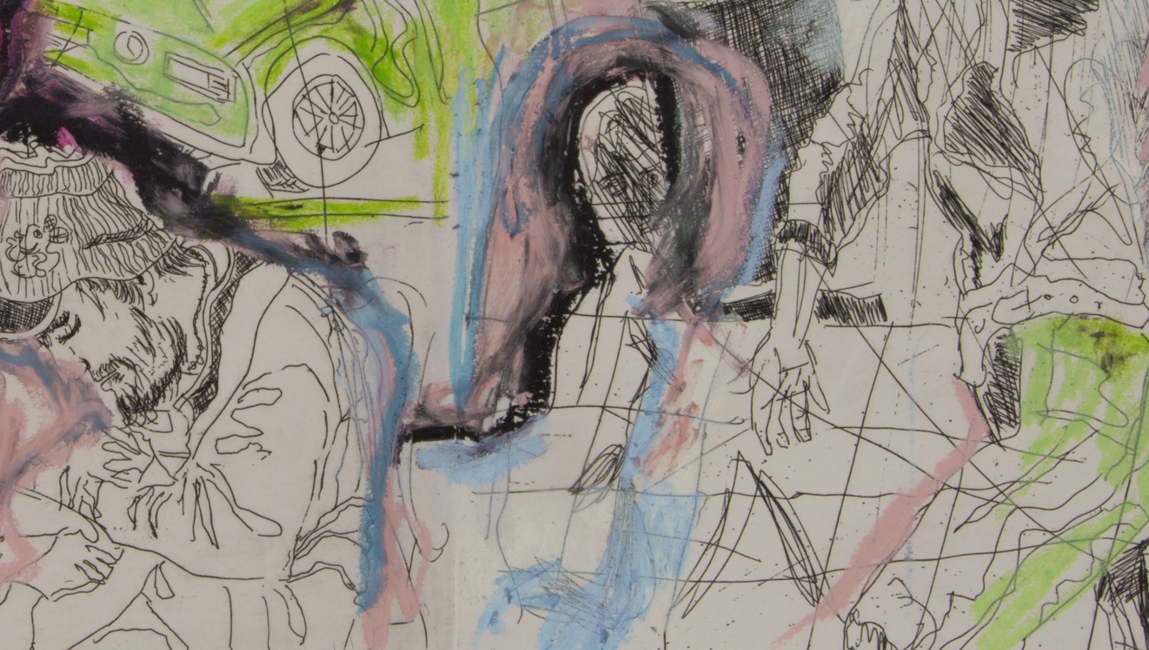 Drunk smoking and talking, 2019